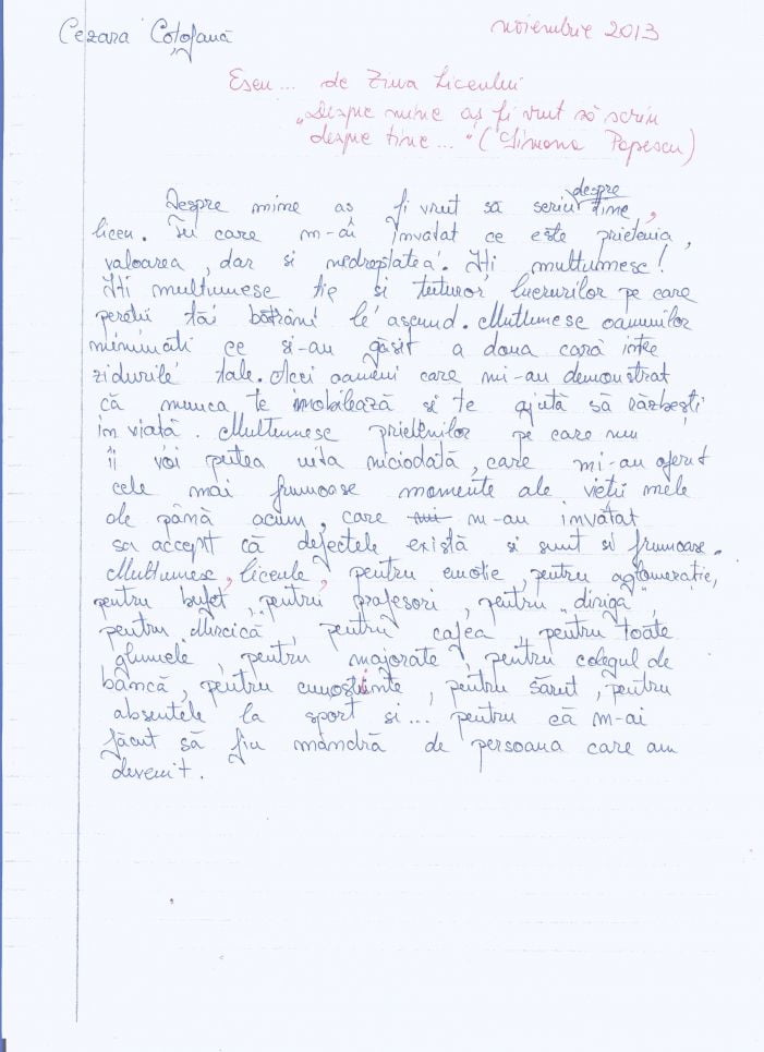 Elevii și profesorii Colegiului Național Mihai Viteazul din Ploiești sunt în stare de șoc.