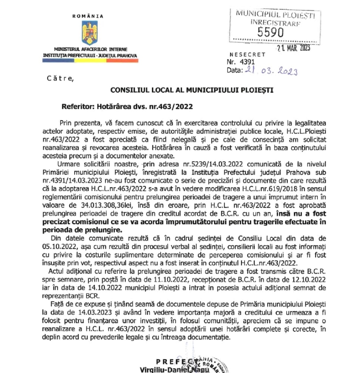 adresa Prefectura Prahova