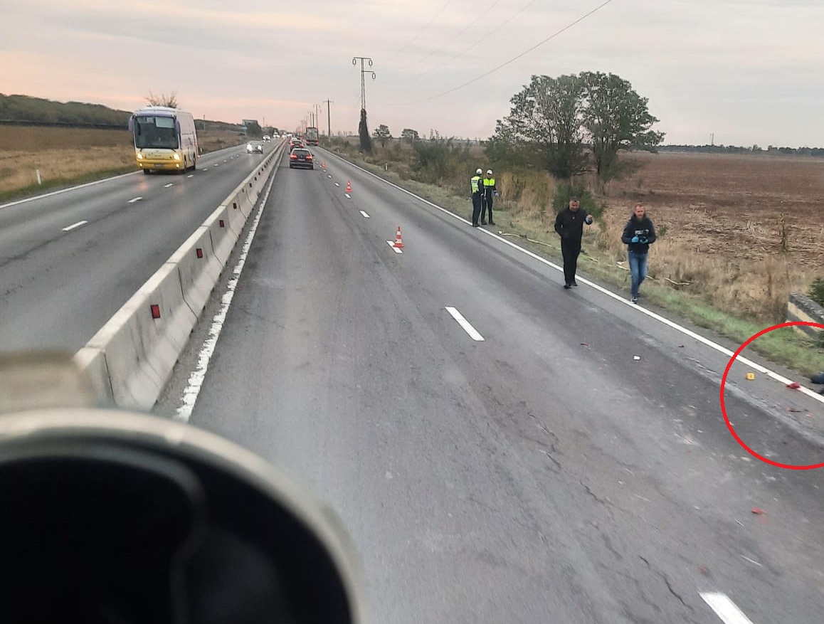 Pieton decedat pe DN1, în zona Bănești. Ar fi fost întins pe carosabil