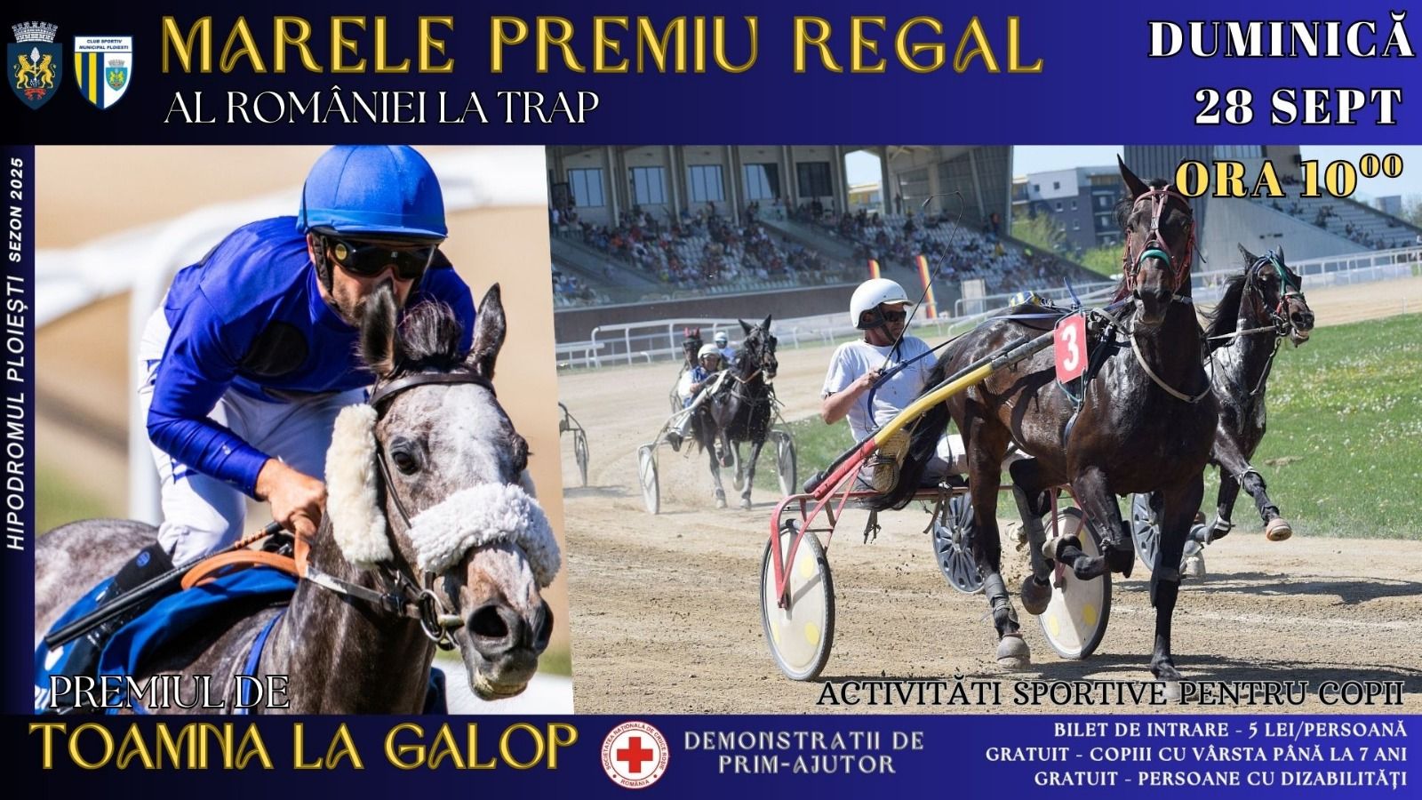 Trap și galop duminică, la Hipodromul Ploiești
