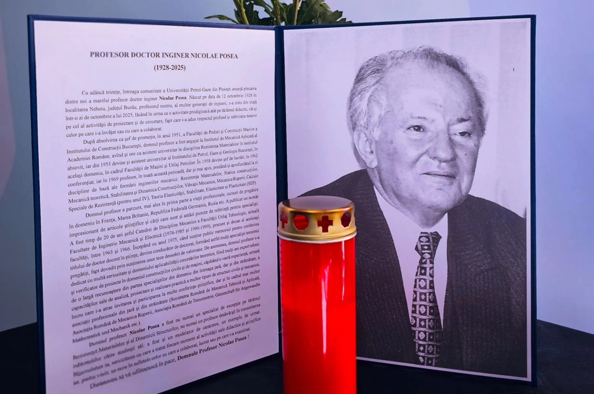 Doliu la UPG. A murit profesorul universitar Nicolae Posea