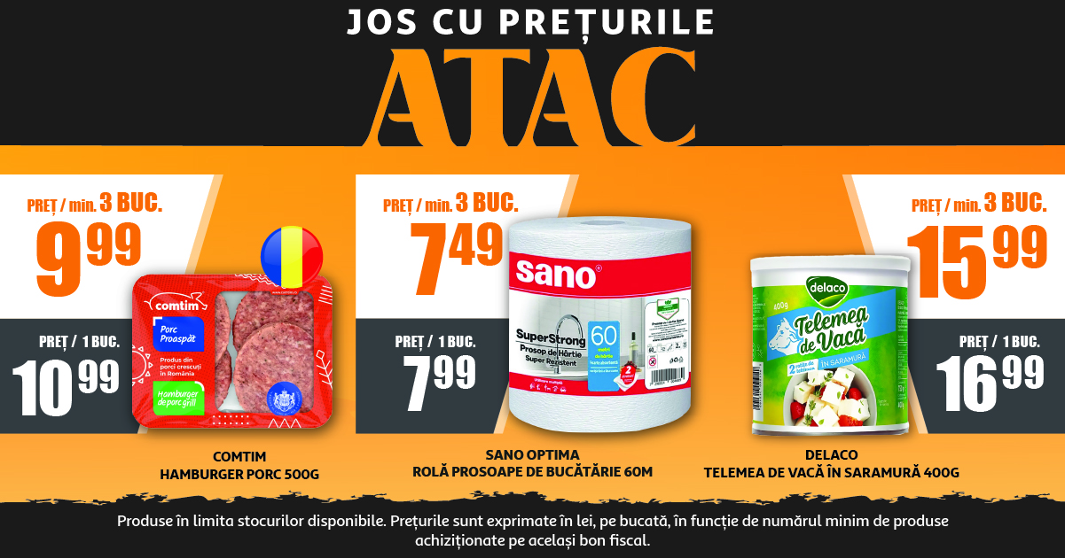 ATAC Ploiești: prețuri mici zi de zi și cumpărături mai avantajoase pentru tine sau afacerea ta