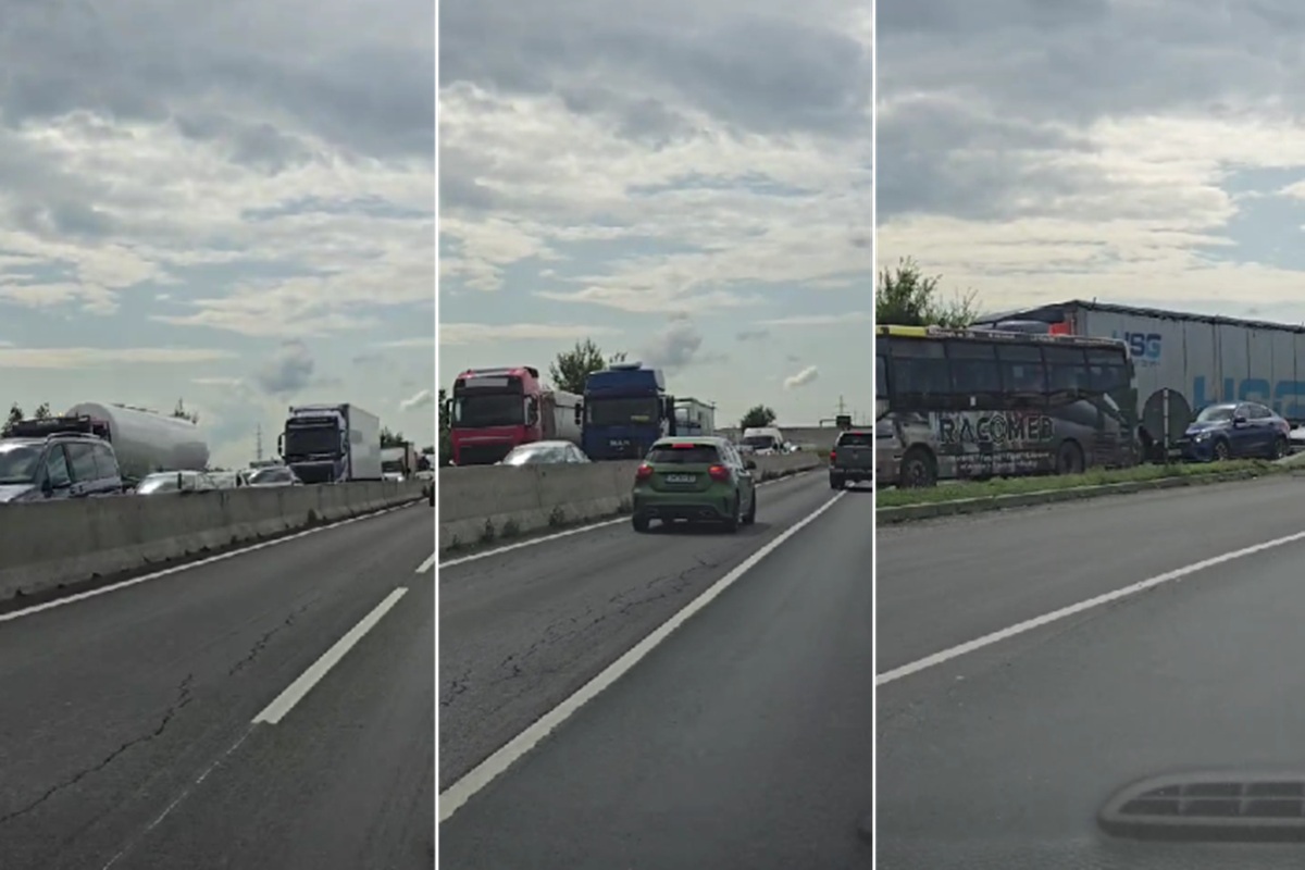 Trafic îngreunat pe DN1-Centura de Vest a Ploieștiului din cauza unui accident rutier
