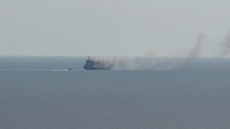 Explozie pe un petrolier în Marea Neagră, la 40 km de Sfântu Gheorghe. Reacția lui Nicușor Dan