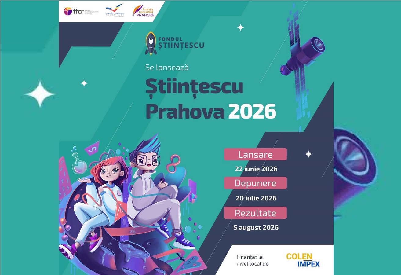 Fundația Comunitară Prahova finanțează cluburile de știință din județ cu granturi de până la 10.000 de lei